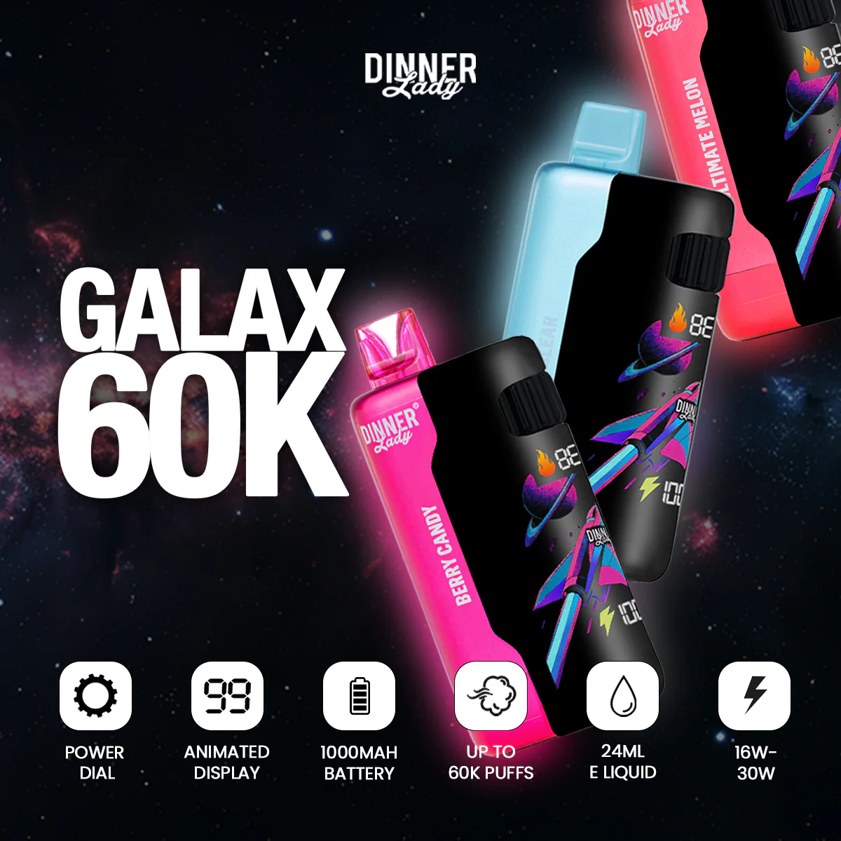 Dinner Lady Galax 60K Disposable Vape - Image 2