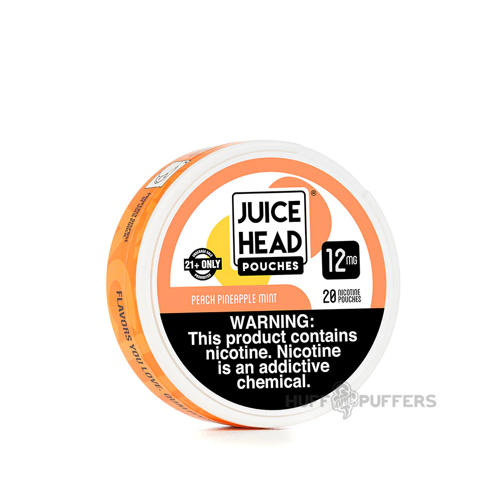 Juice Head Nicotine Pouches - Peach Pineapple Mint - Image 3