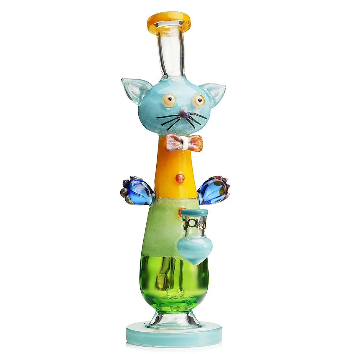 Lookah 12" Cute Cat Gentleman Dab Rig - Image 3