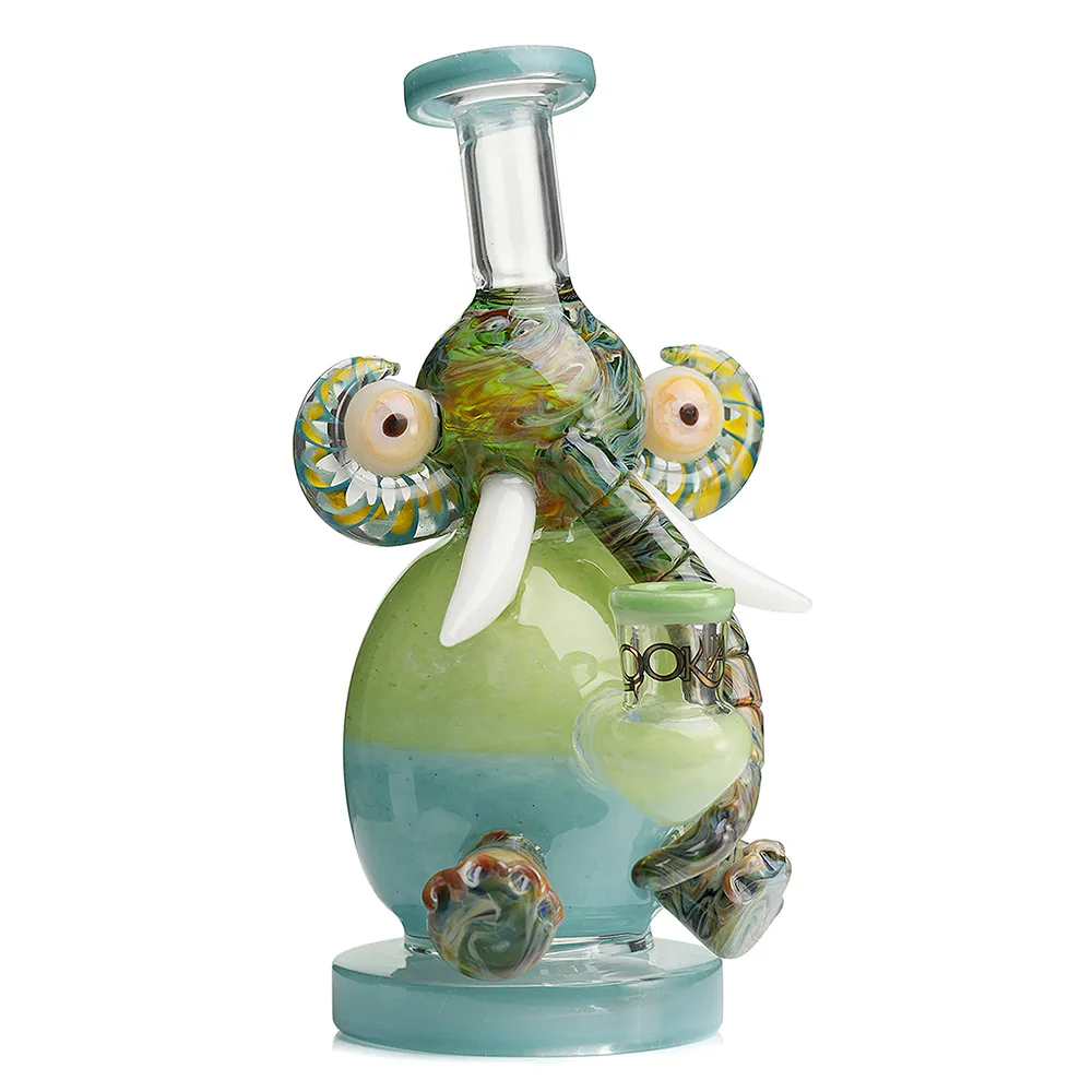 Lookah 9" Mini Multicolored Elephant Dab Rig - Image 3