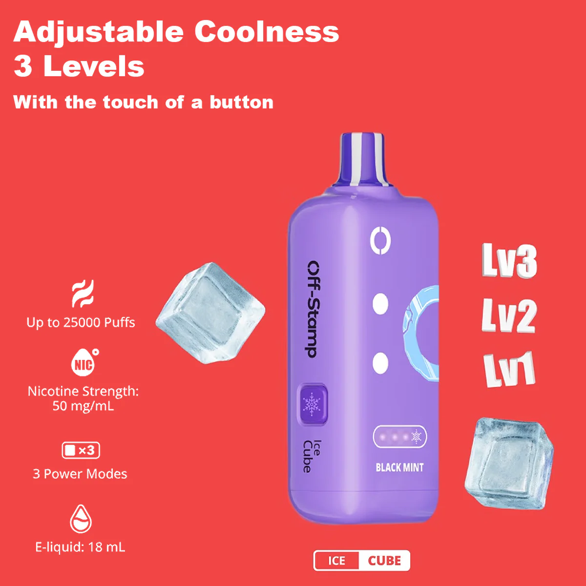 Off-Stamp Ice Cube Pod 5% Nicotine - Image 3