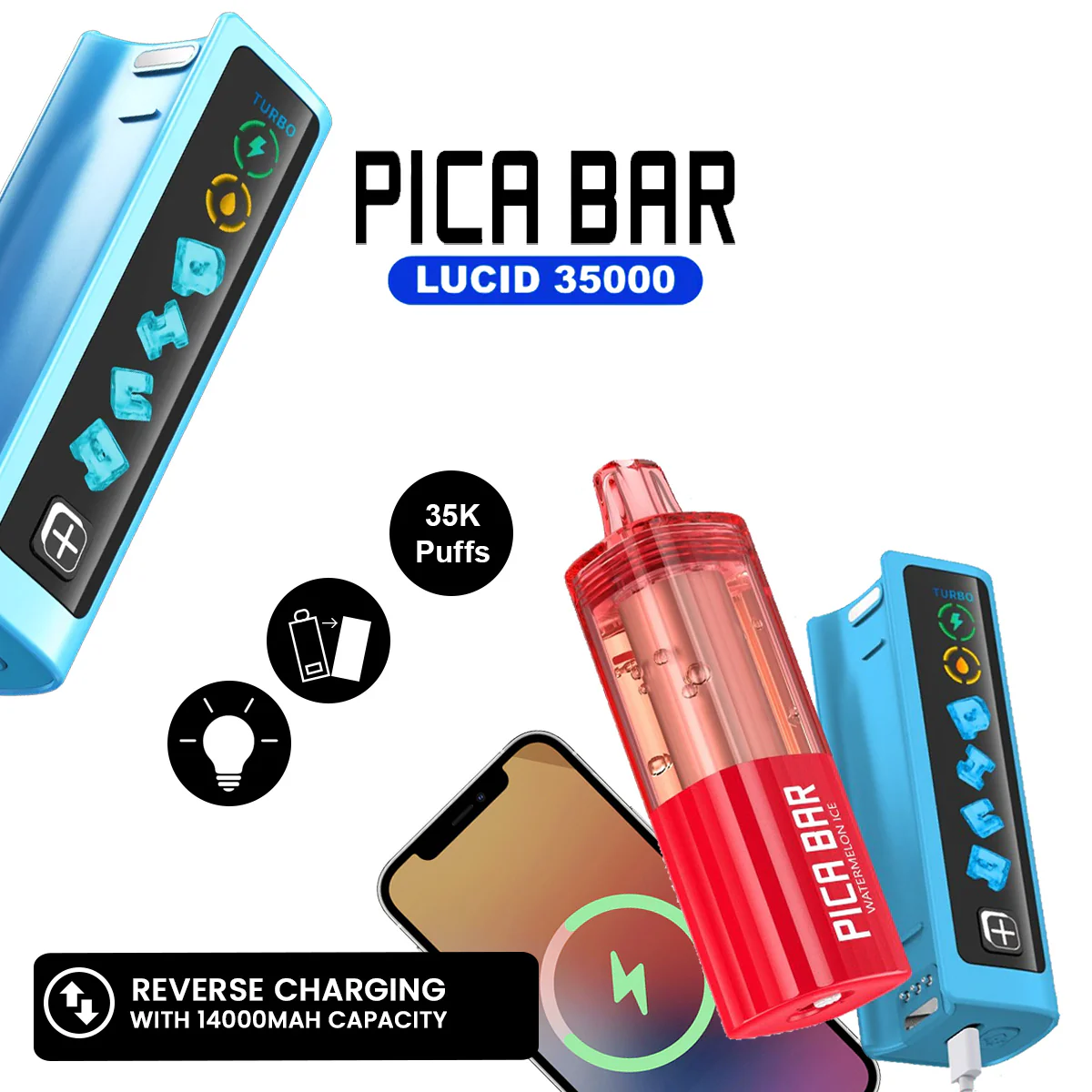 Pica Bar Lucid 35K Disposable Vape Kit - Image 2