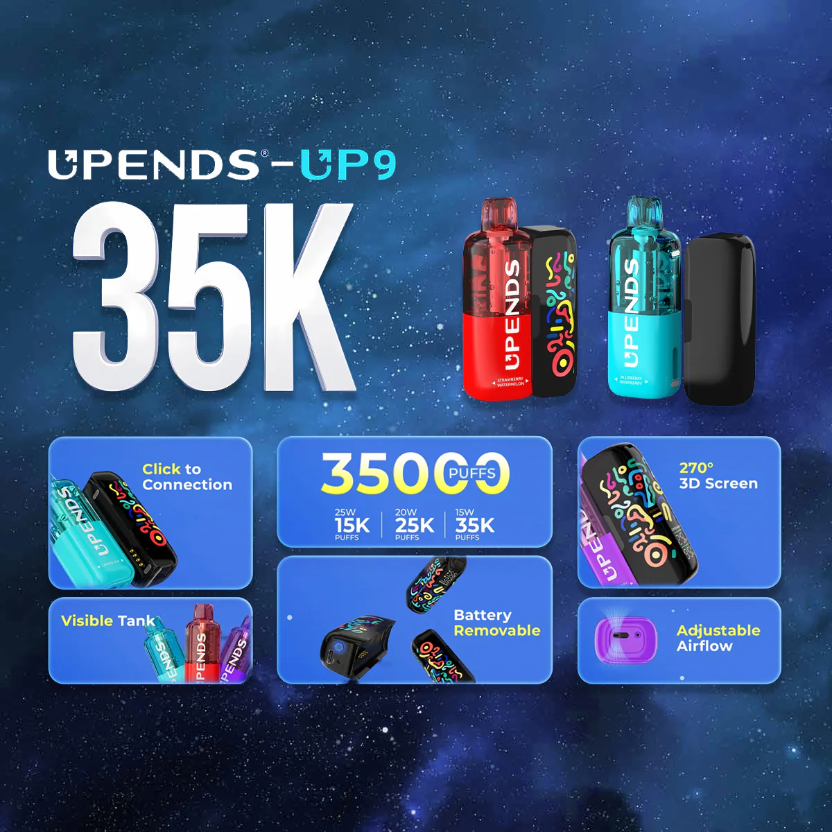 Upends UP9 Disposable Vape Kit - Image 2